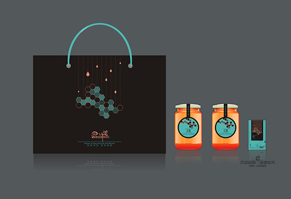 蜂蜜包裝盒設計圖